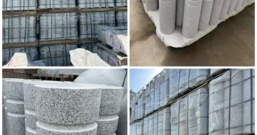 苏州 芝麻白花岗岩挡车柱、隔离柱多少钱