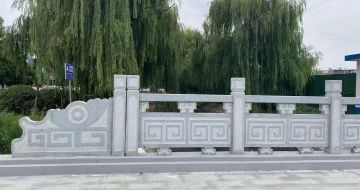 苏州 芝麻灰桥栏杆、河道栏杆安装效果