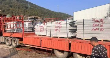 苏州 芝麻灰花岗岩光面毛板出货日常