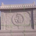 苏州 芝麻白花岗岩屏风，照壁，影壁