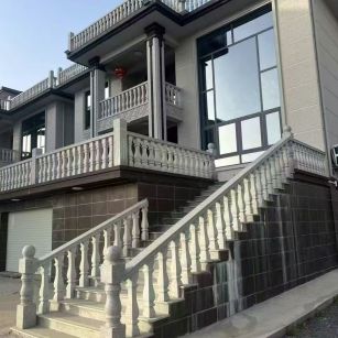 苏州 芝麻白别墅阳台栏杆，楼梯栏杆