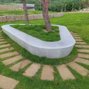 苏州 芝麻白光面整石坐凳