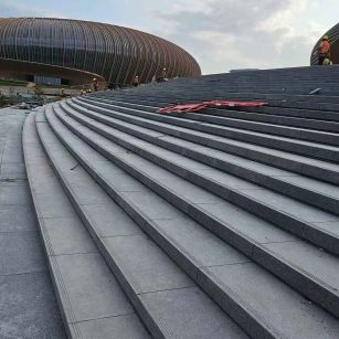 苏州 弧形整石台阶铺装效果图