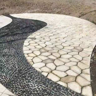 苏州 黄金麻冰裂缝室外铺装效果完美展示