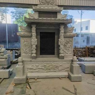 苏州 芝麻灰高档墓碑、土墓，一套也支持定做