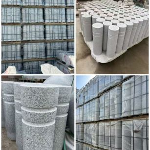 苏州 芝麻白花岗岩挡车柱、隔离柱多少钱