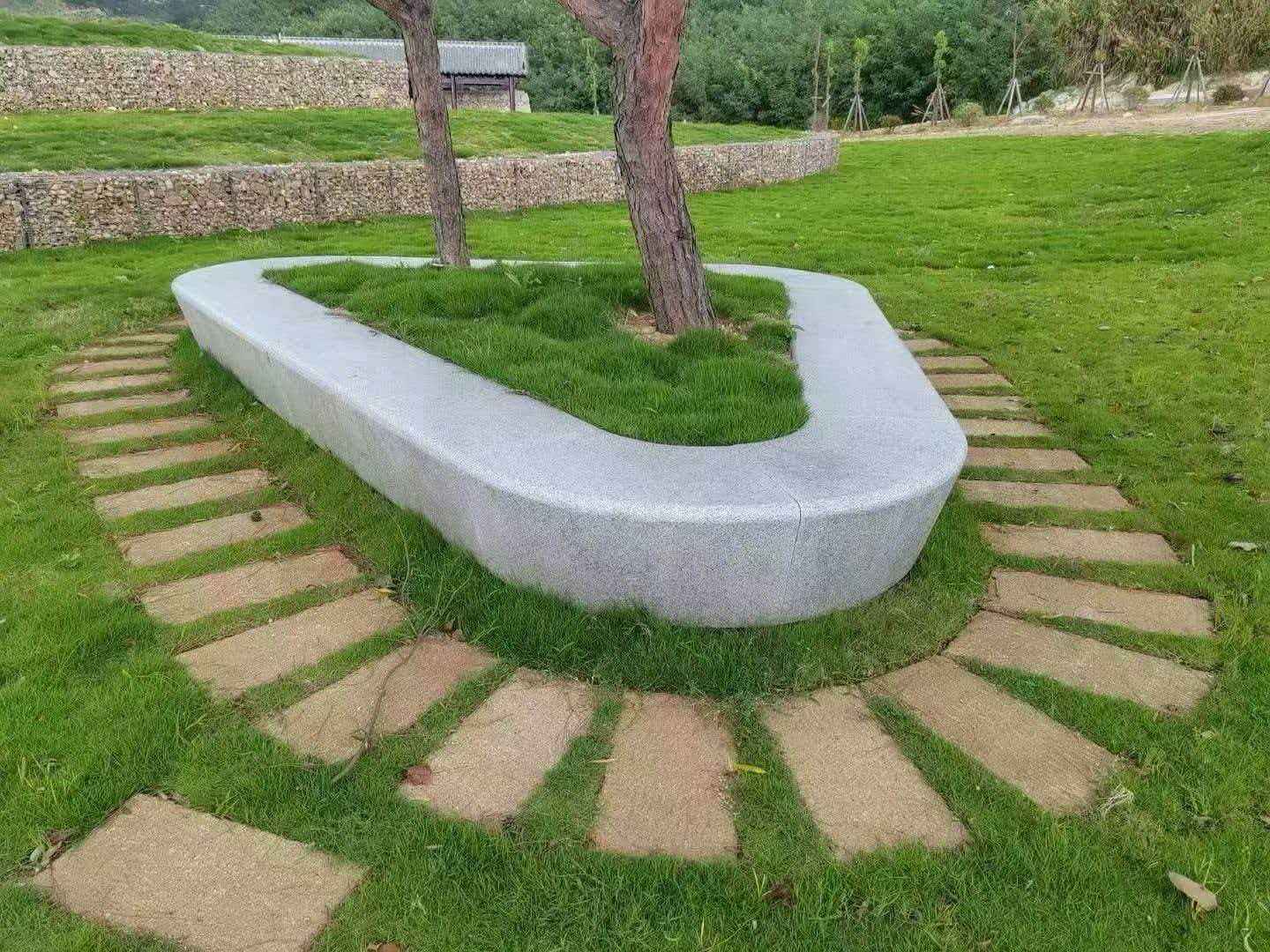 苏州 芝麻白光面整石坐凳