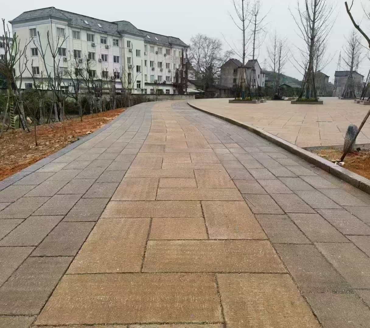苏州仿古石铺装效果