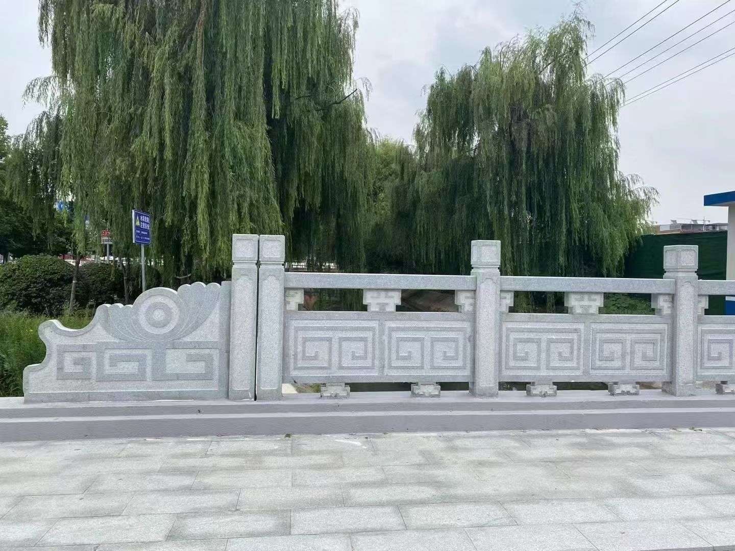 苏州 芝麻灰桥栏杆、河道栏杆安装效果