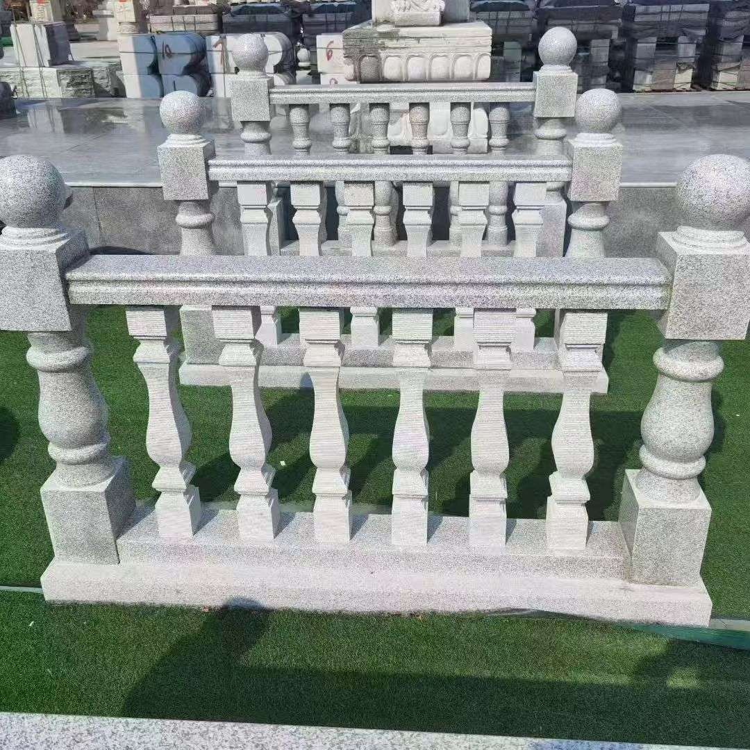 苏州 别墅石材栏杆特写