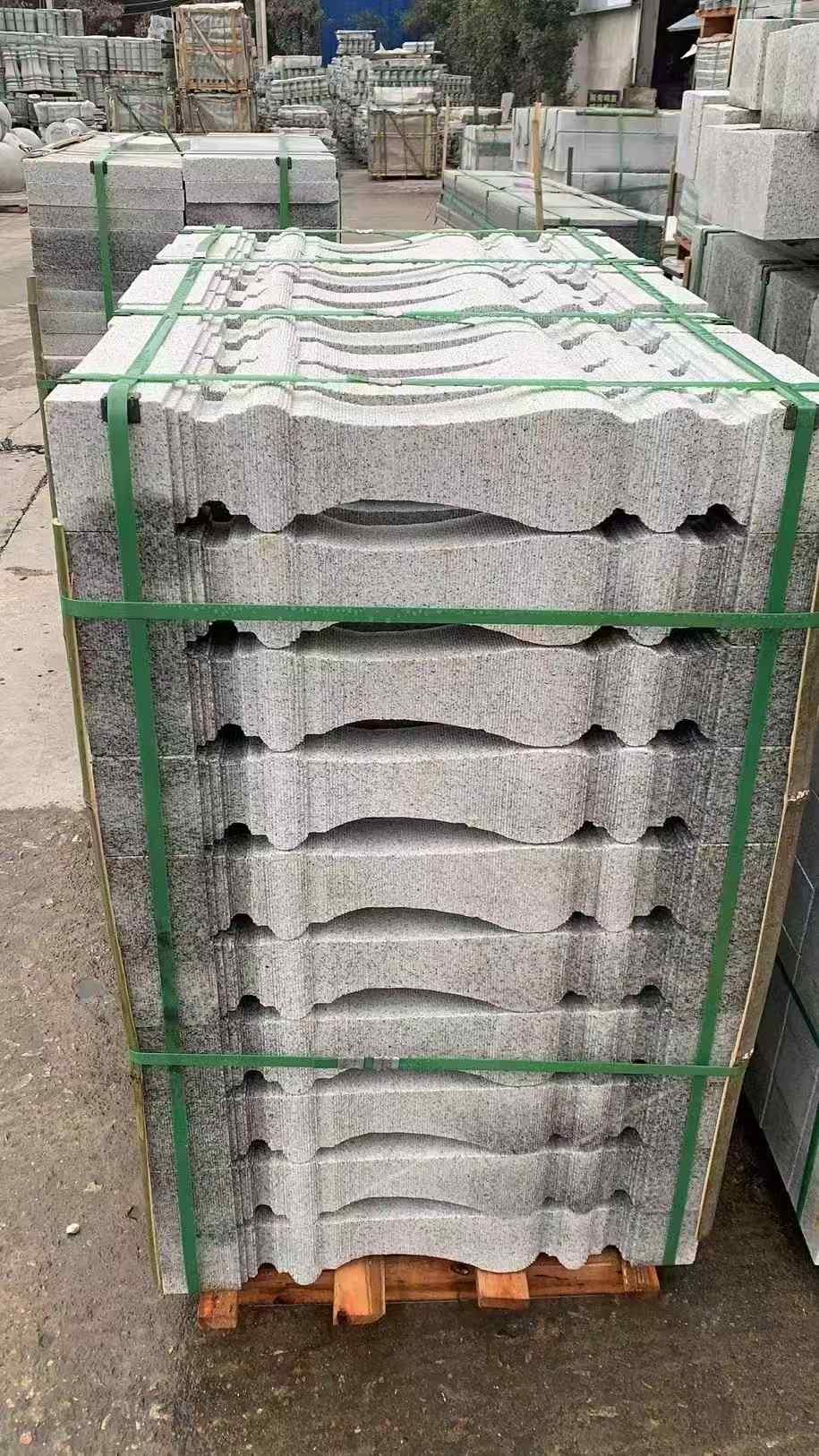 苏州 芝麻白方形拉丝面，栏杆花瓶柱