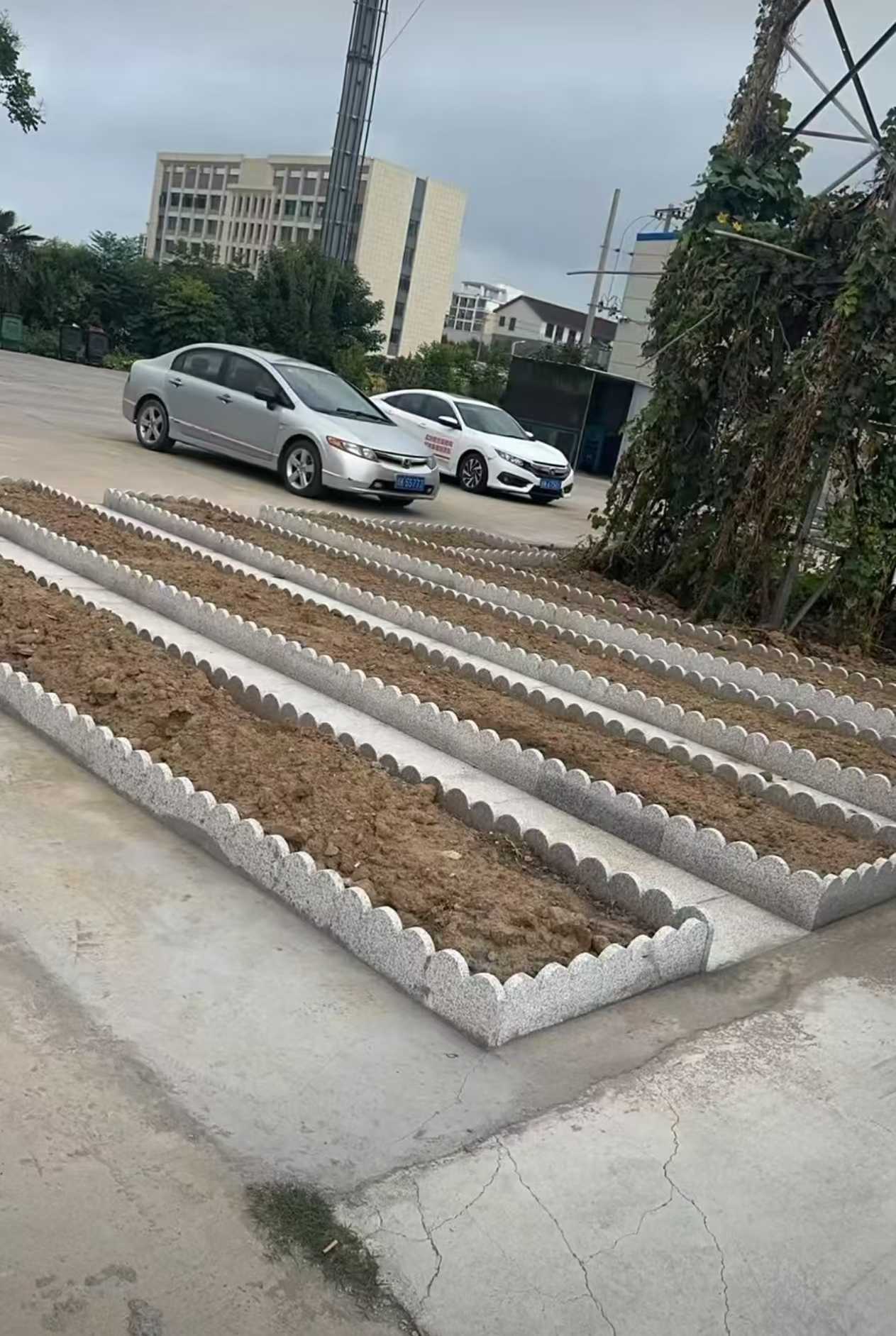 苏州 花边石、花围石、花园石安装效果