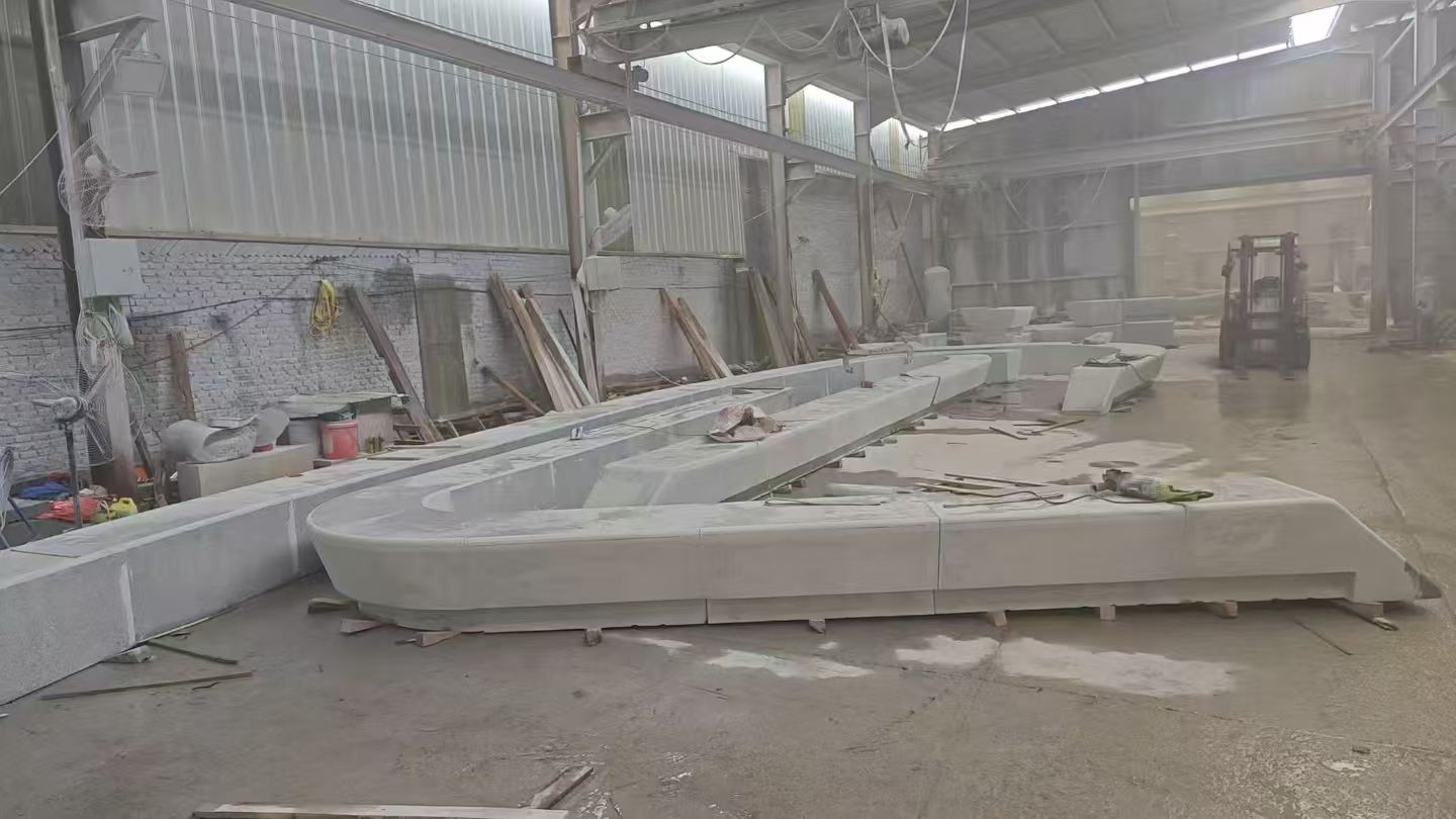 苏州 花岗岩整石坐凳拼装