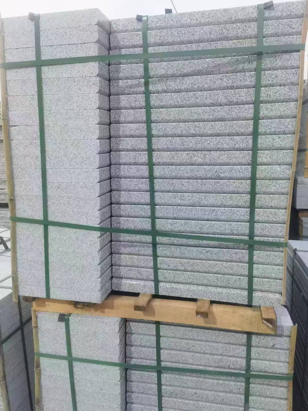 苏州 5公分芝麻白，倒斜角，室外楼梯踏步