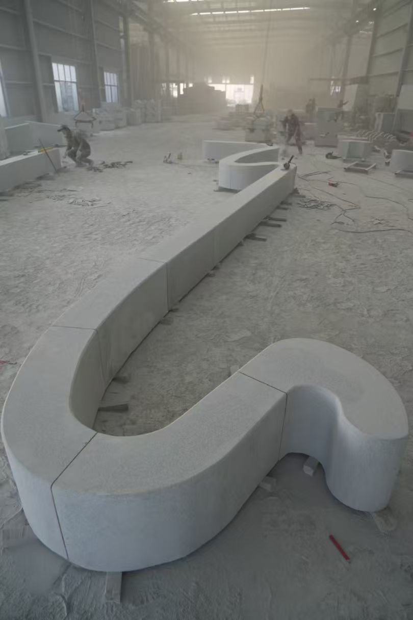 苏州 花岗岩整石坐凳拼装