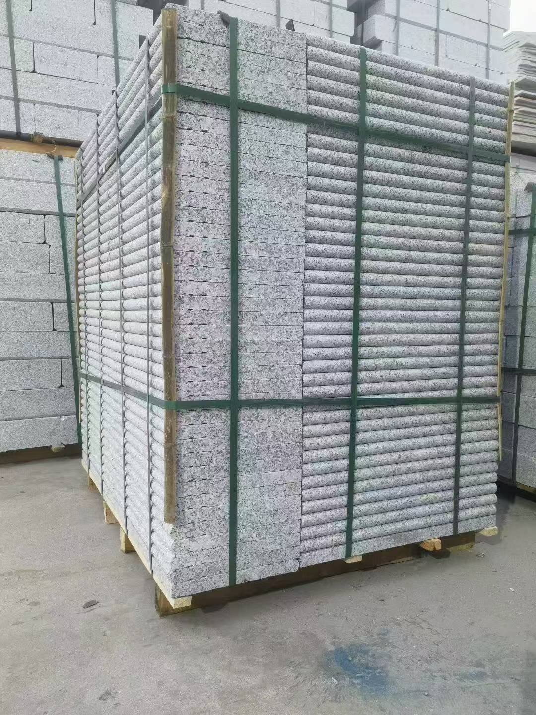 苏州 芙蓉白3公分厚磨圆边、拉槽，楼梯踏步