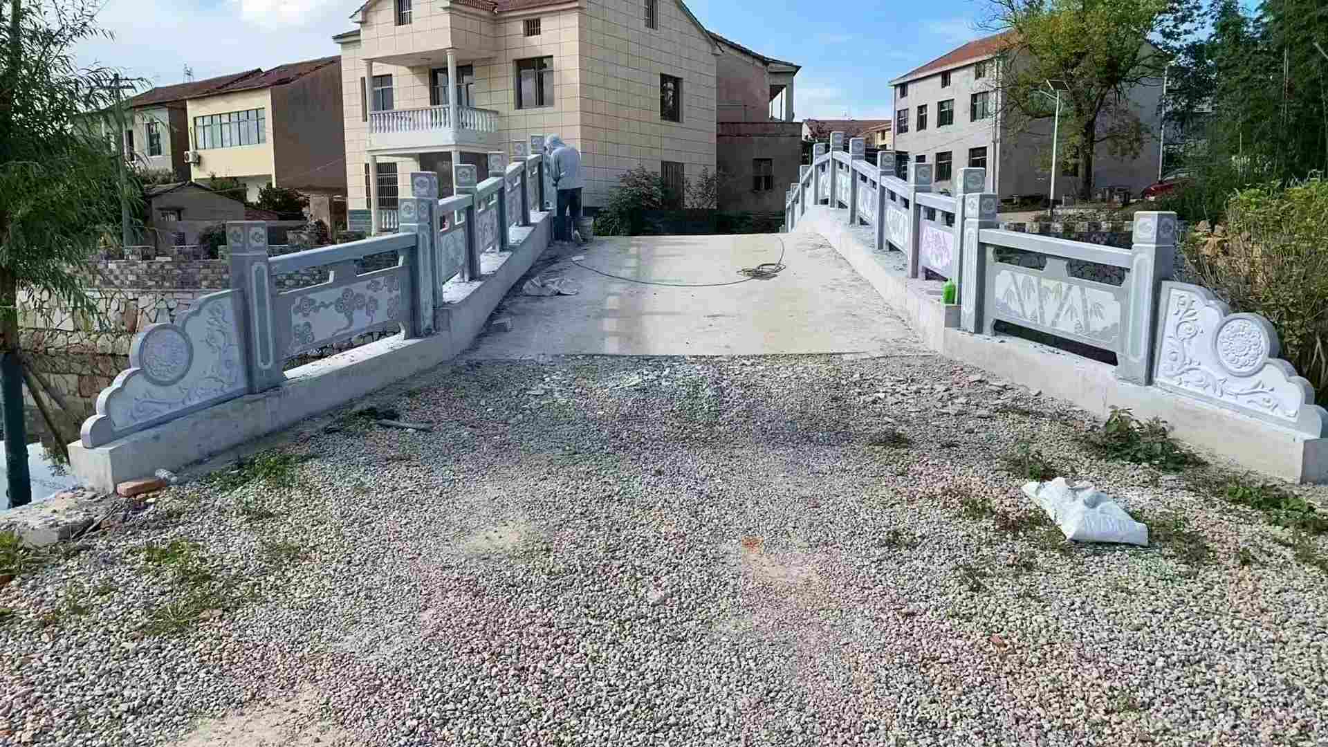 苏州 芝麻灰花岗岩桥栏杆